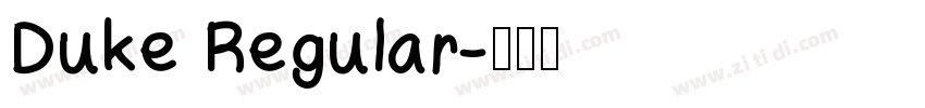 Duke Regular字体转换